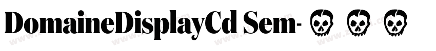 DomaineDisplayCd Sem字体转换